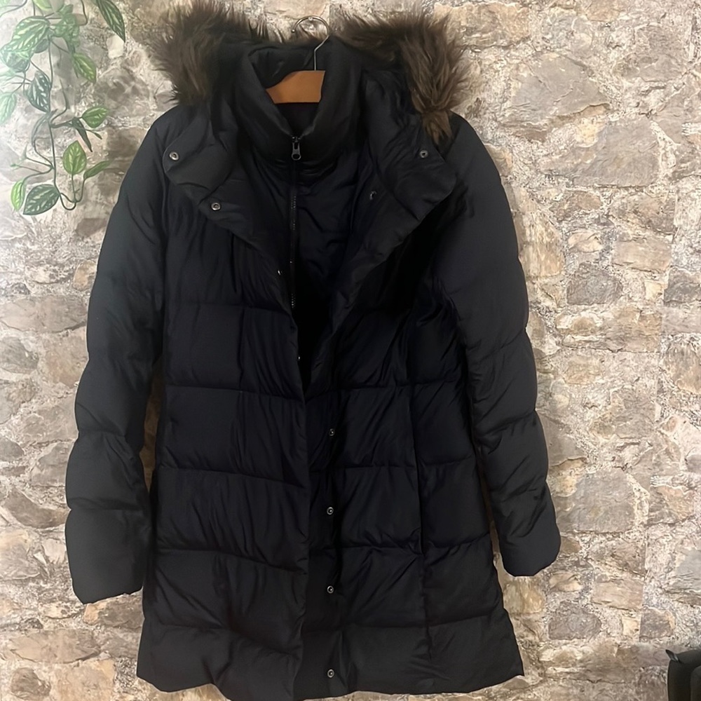 The North Face Women Dealio Down Parka Coat Aviator Navy